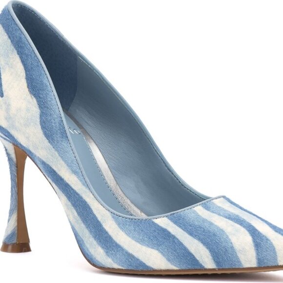 Vince Camuto Cadie Zebra Print Genuine Calf Hair Pump | Size 7.5 | New w/ Box - Picture 2 of 5